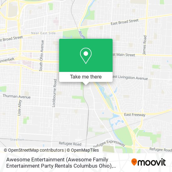 Mapa de Awesome Entertainment (Awesome Family Entertainment Party Rentals Columbus Ohio)