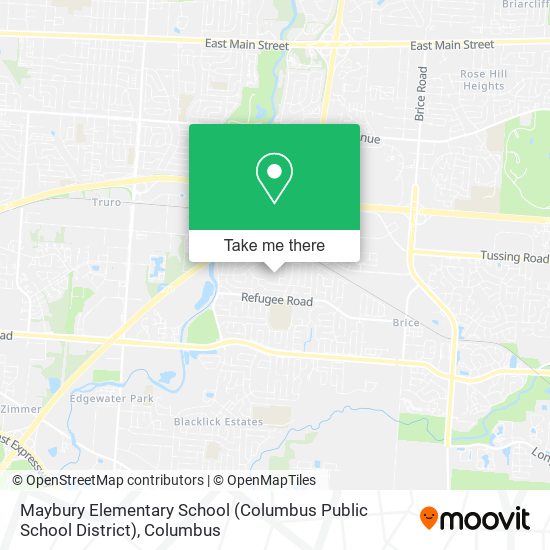 Mapa de Maybury Elementary School (Columbus Public School District)