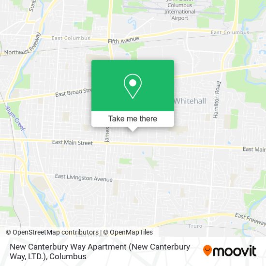 Mapa de New Canterbury Way Apartment (New Canterbury Way, LTD.)