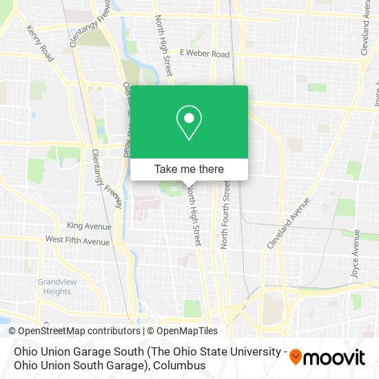 Ohio Union Garage South (The Ohio State University - Ohio Union South Garage) map