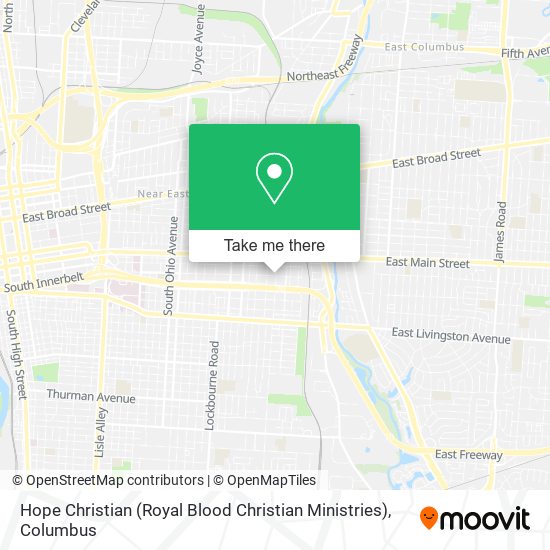 Mapa de Hope Christian (Royal Blood Christian Ministries)