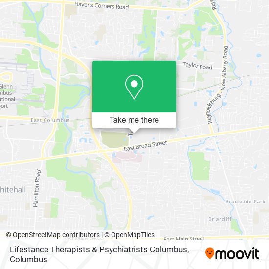 Mapa de Lifestance Therapists & Psychiatrists Columbus