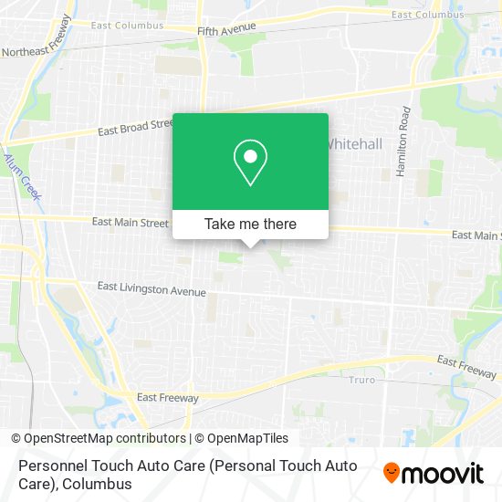 Personnel Touch Auto Care map