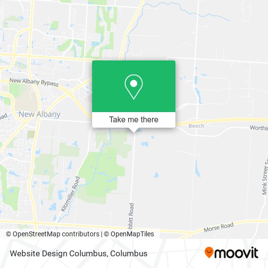Website Design Columbus map
