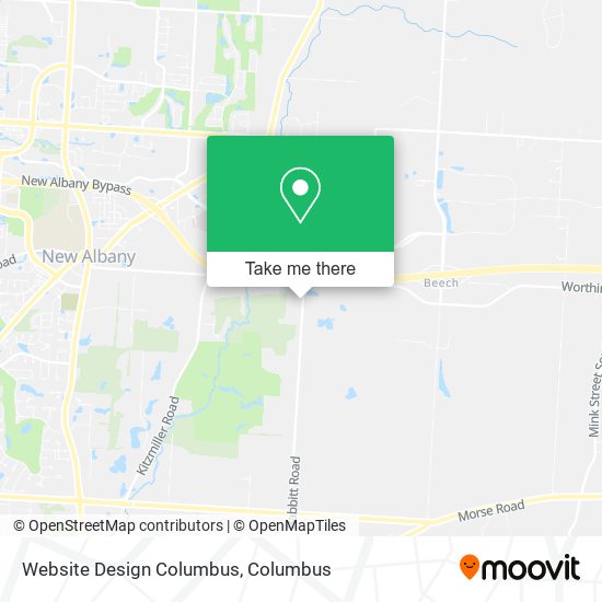 Website Design Columbus map