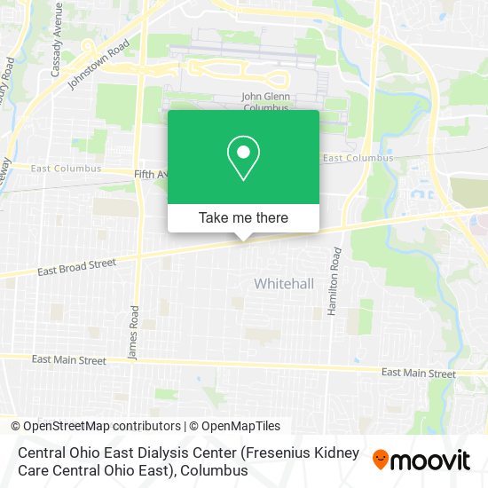 Central Ohio East Dialysis Center (Fresenius Kidney Care Central Ohio East) map