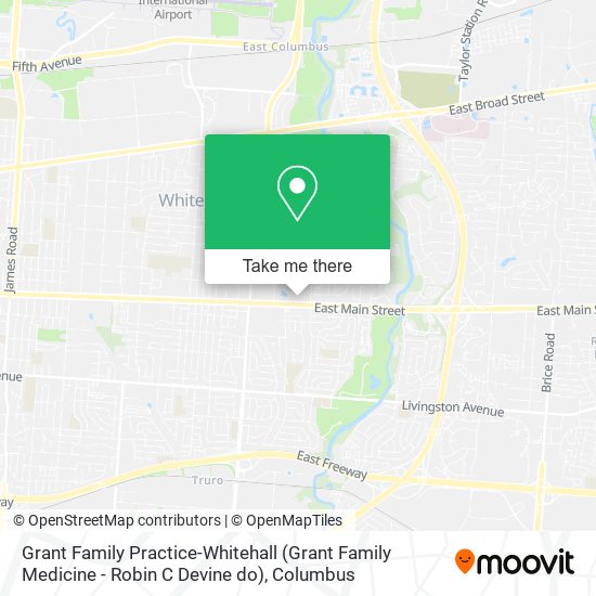 Mapa de Grant Family Practice-Whitehall (Grant Family Medicine - Robin C Devine do)