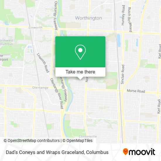 Dad's Coneys and Wraps Graceland map