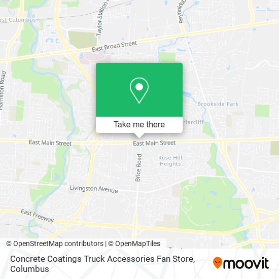 Mapa de Concrete Coatings Truck Accessories Fan Store