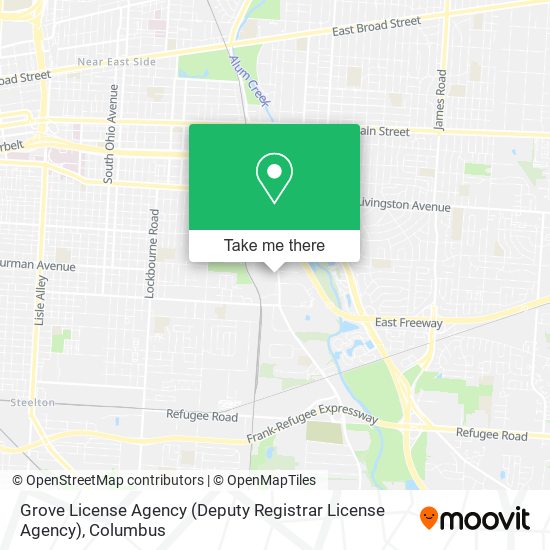 Mapa de Grove License Agency (Deputy Registrar License Agency)