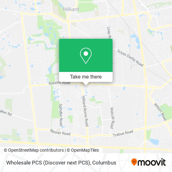 Mapa de Wholesale PCS (Discover next PCS)