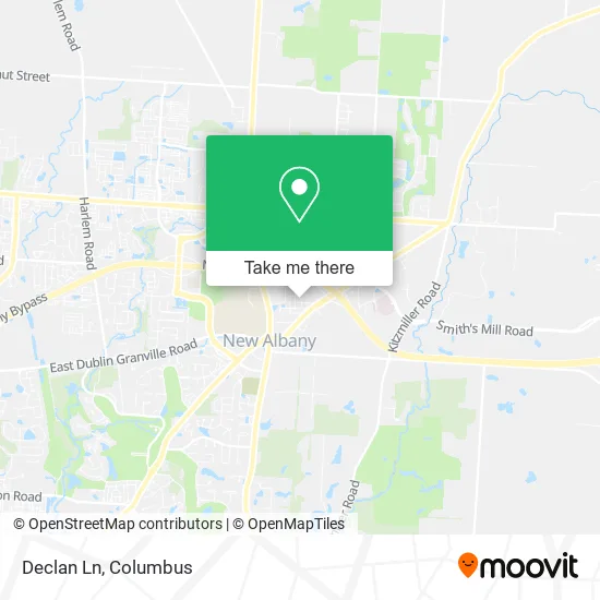 Declan Ln map