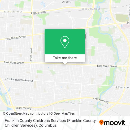 Franklin County Childrens Services map