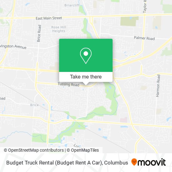 Mapa de Budget Truck Rental (Budget Rent A Car)