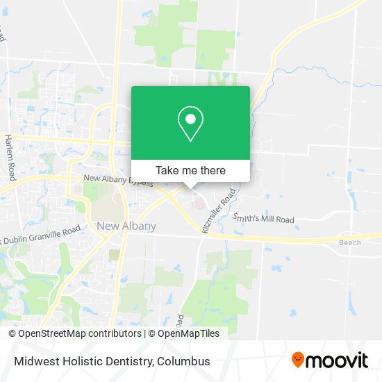 Midwest Holistic Dentistry map