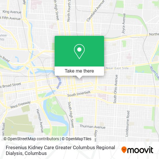 Fresenius Kidney Care Greater Columbus Regional Dialysis map