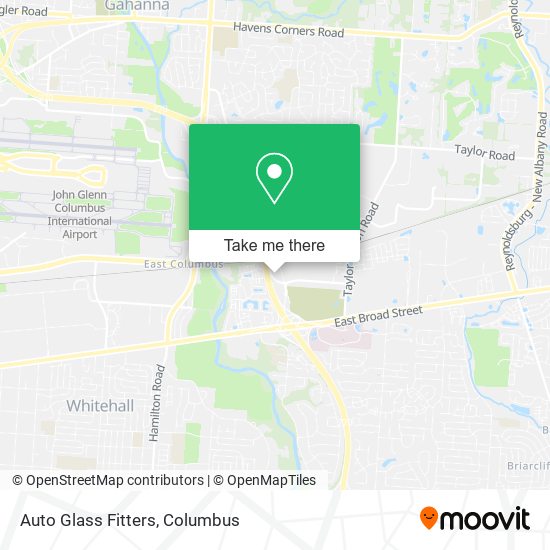 Auto Glass Fitters map