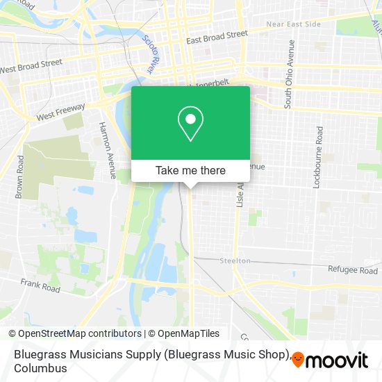 Mapa de Bluegrass Musicians Supply (Bluegrass Music Shop)