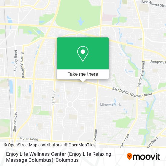 Enjoy Life Wellness Center (Enjoy Life Relaxing Massage Columbus) map