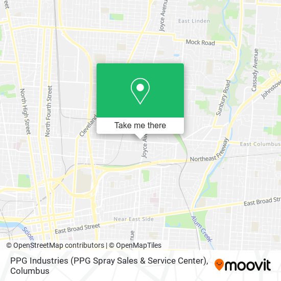 Mapa de PPG Industries (PPG Spray Sales & Service Center)