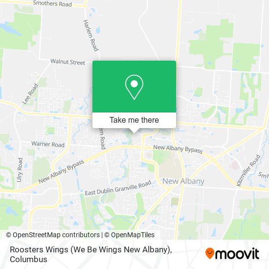 Mapa de Roosters Wings (We Be Wings New Albany)