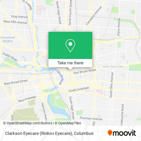 Mapa de Clarkson Eyecare (Rinkov Eyecare)