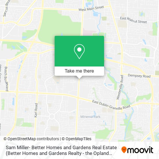 Sam Miller- Better Homes and Gardens Real Estate map