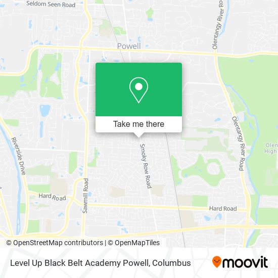 Mapa de Level Up Black Belt Academy Powell