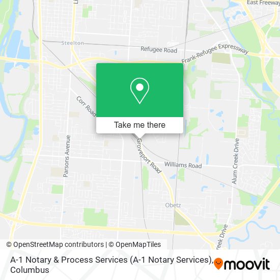 Mapa de A-1 Notary & Process Services