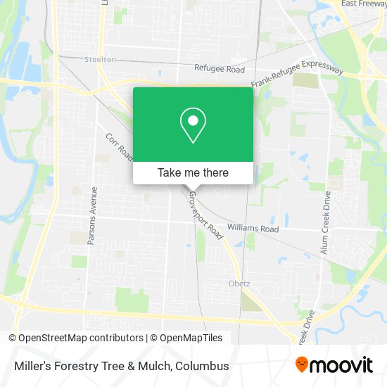Miller's Forestry Tree & Mulch map
