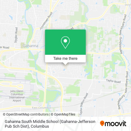 Gahanna South Middle School (Gahanna-Jefferson Pub Sch Dist) map