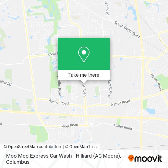 Moo Moo Express Car Wash - Hilliard (AC Moore) map