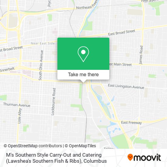 Mapa de M's Southern Style Carry-Out and Catering (Lawshea's Southern Fish & Ribs)