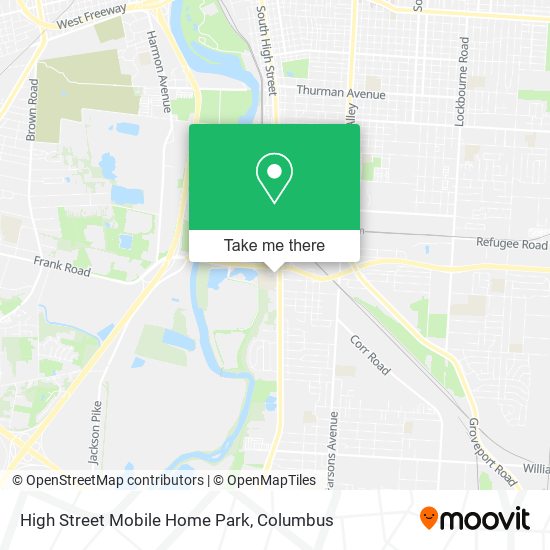 High Street Mobile Home Park map