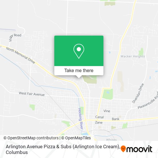 Arlington Avenue Pizza & Subs (Arlington Ice Cream) map