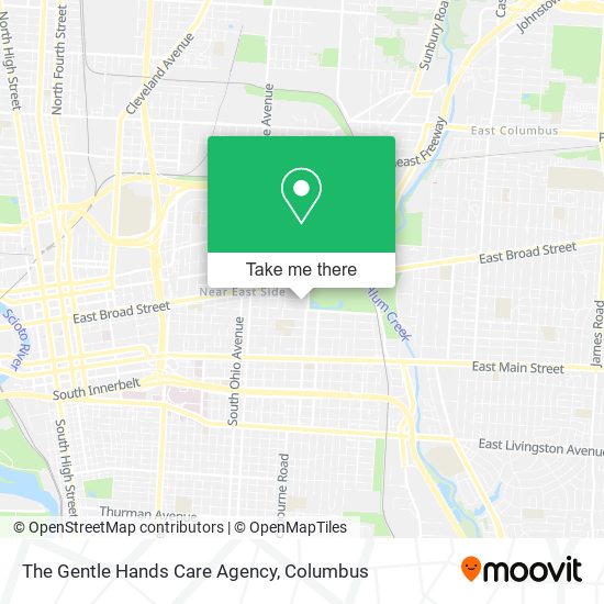 The Gentle Hands Care Agency map