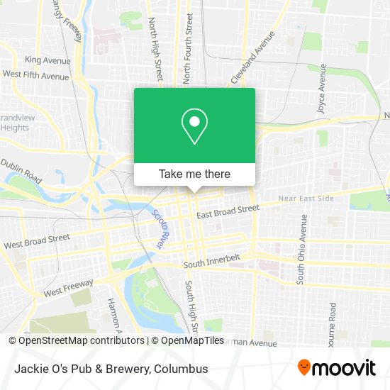 Mapa de Jackie O's Pub & Brewery