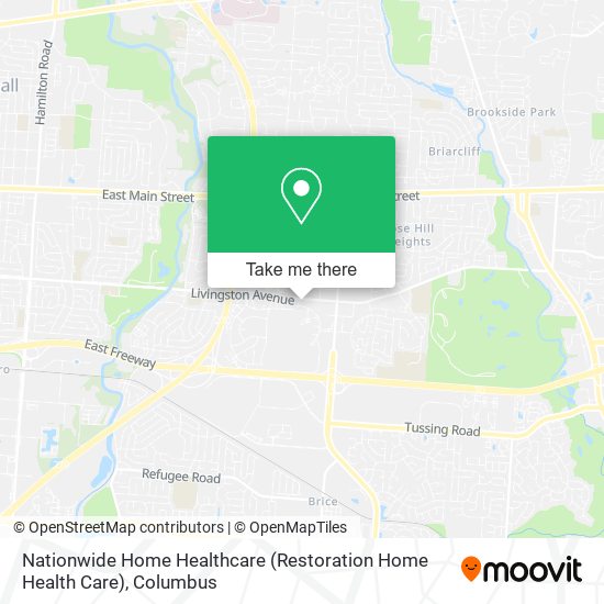 Mapa de Nationwide Home Healthcare (Restoration Home Health Care)