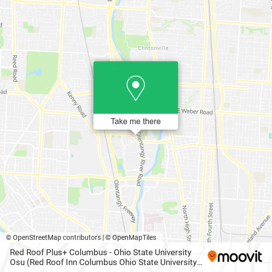 Mapa de Red Roof Plus+ Columbus - Ohio State University Osu