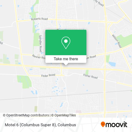 Mapa de Motel 6 (Columbus Super 8)