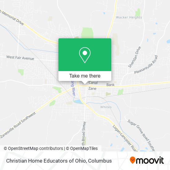 Mapa de Christian Home Educators of Ohio