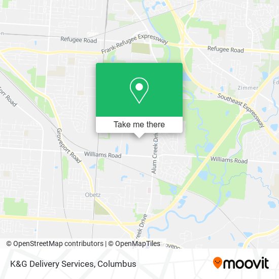 K&G Delivery Services map