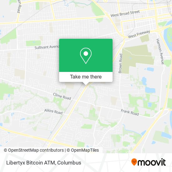 Mapa de Libertyx Bitcoin ATM