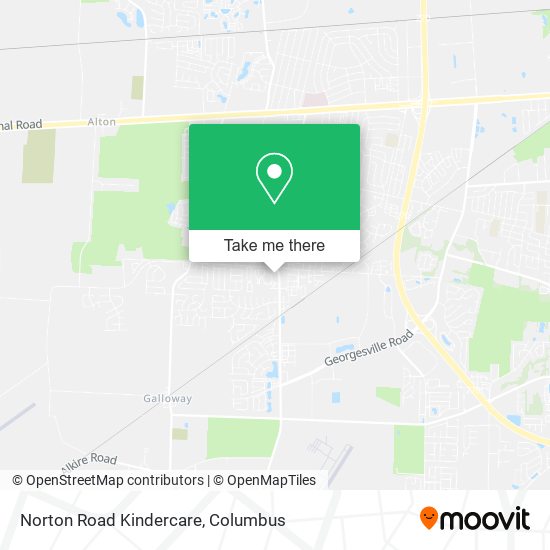 Norton Road Kindercare map