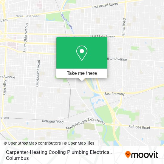 Mapa de Carpenter-Heating Cooling Plumbing Electrical