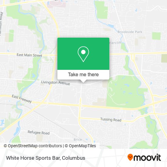 White Horse Sports Bar map