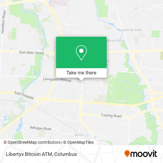 Mapa de Libertyx Bitcoin ATM