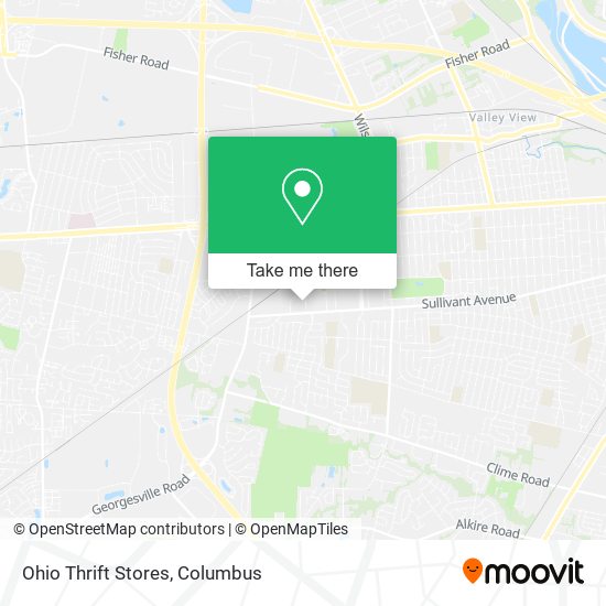 Ohio Thrift Stores map