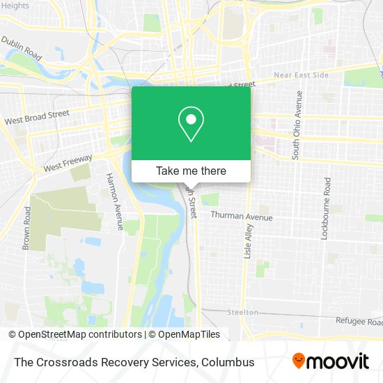 The Crossroads Recovery Services map