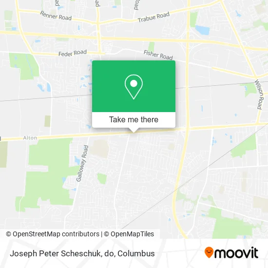 Mapa de Joseph Peter Scheschuk, do